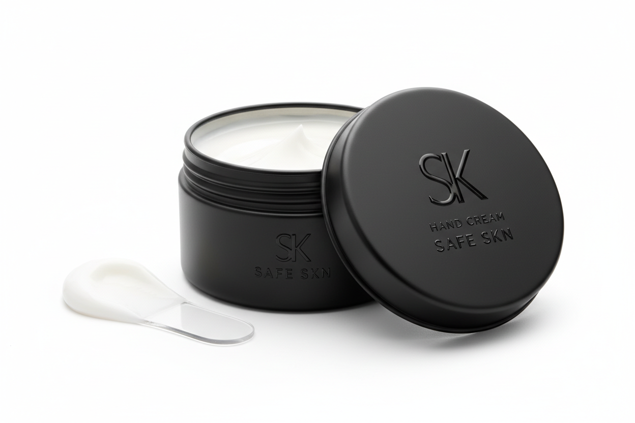 Safe skne brad hand cream black tin